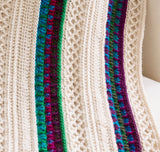 Diamond Lattice Crochet Throw