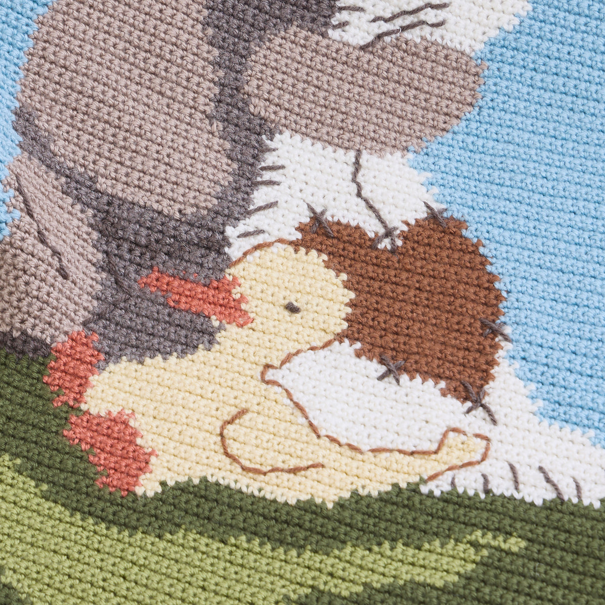 Bear Buddies Crochet Baby Blanket