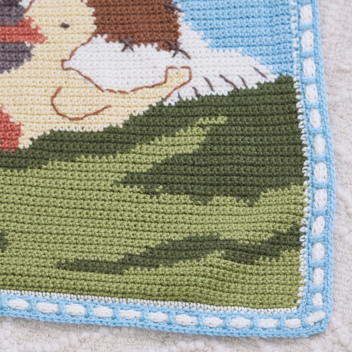Bear Buddies Crochet Baby Blanket