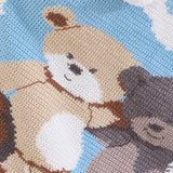 Bear Buddies Crochet Baby Blanket