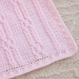 Cabled Hugs Crochet Baby Blanket