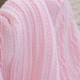 Cabled Hugs Crochet Baby Blanket