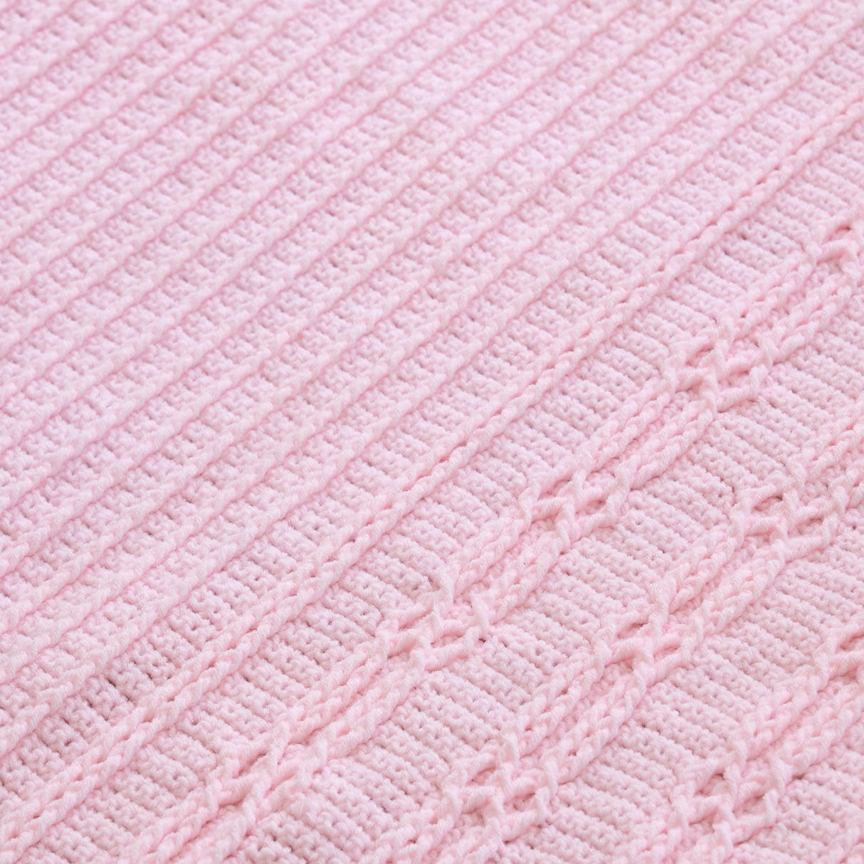 Cabled Hugs Crochet Baby Blanket