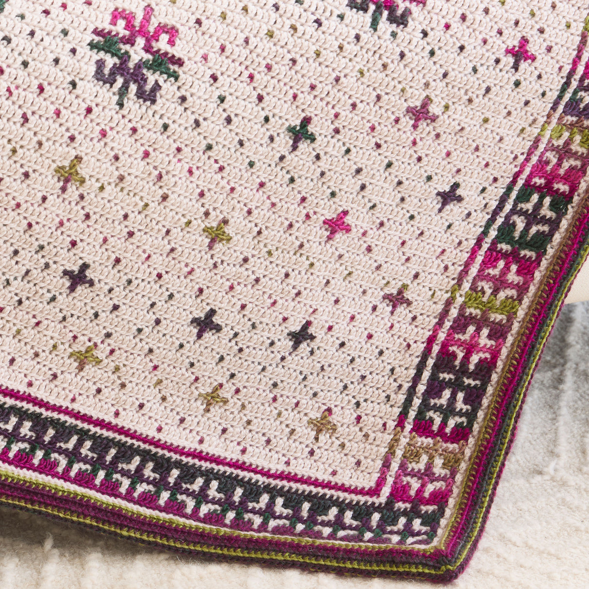 Floralicious Mosaic Crochet Blanket