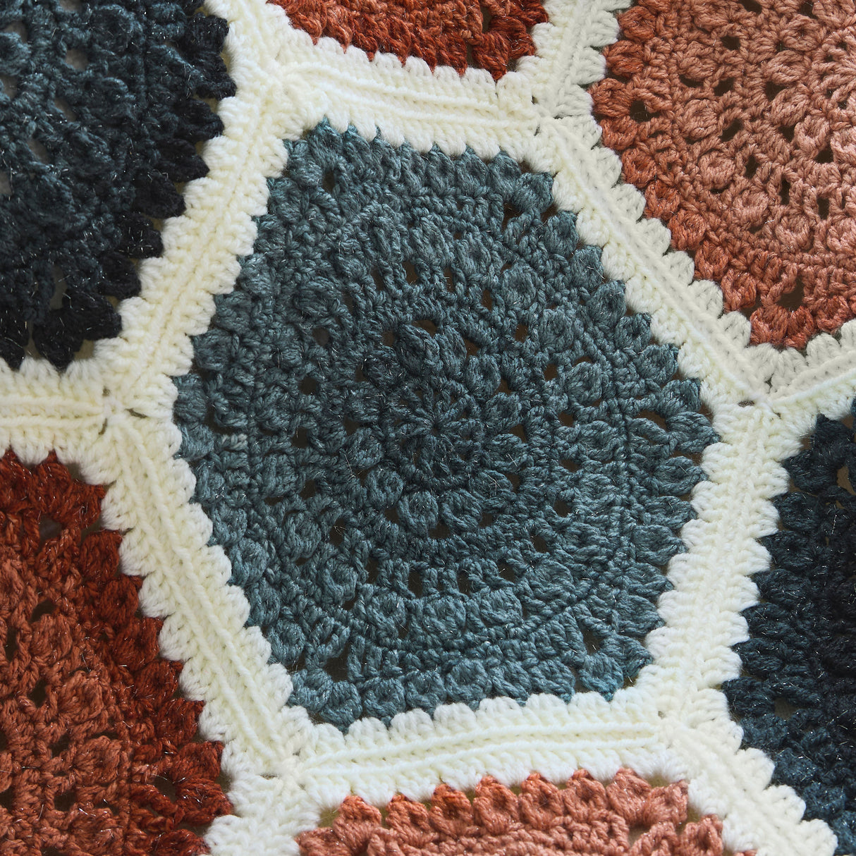 Honeycomb Path Crochet Blanket