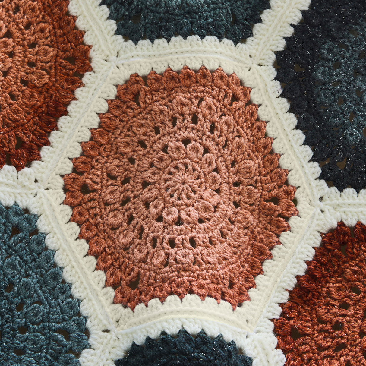 Honeycomb Path Crochet Blanket