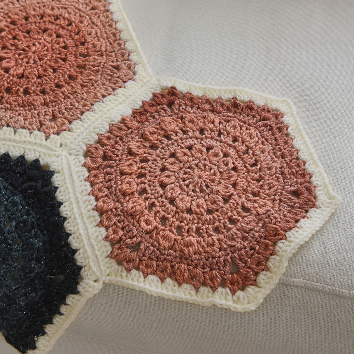 Honeycomb Path Crochet Blanket