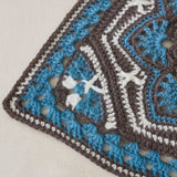 Tri-Colored Persian Tiles Crochet Blanket