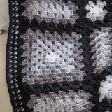 Black & Gray Geometric Afghan