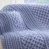 Cabled Trellis Crochet Afghan