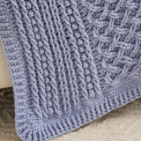 Cabled Trellis Crochet Afghan