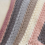 Textures Squared Crochet Blanket