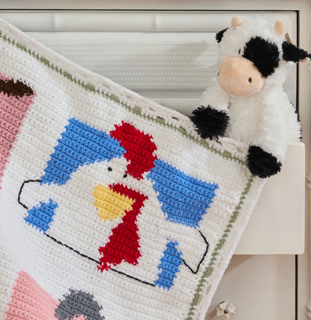 Farm Sweet Farm Baby Crochet Blanket
