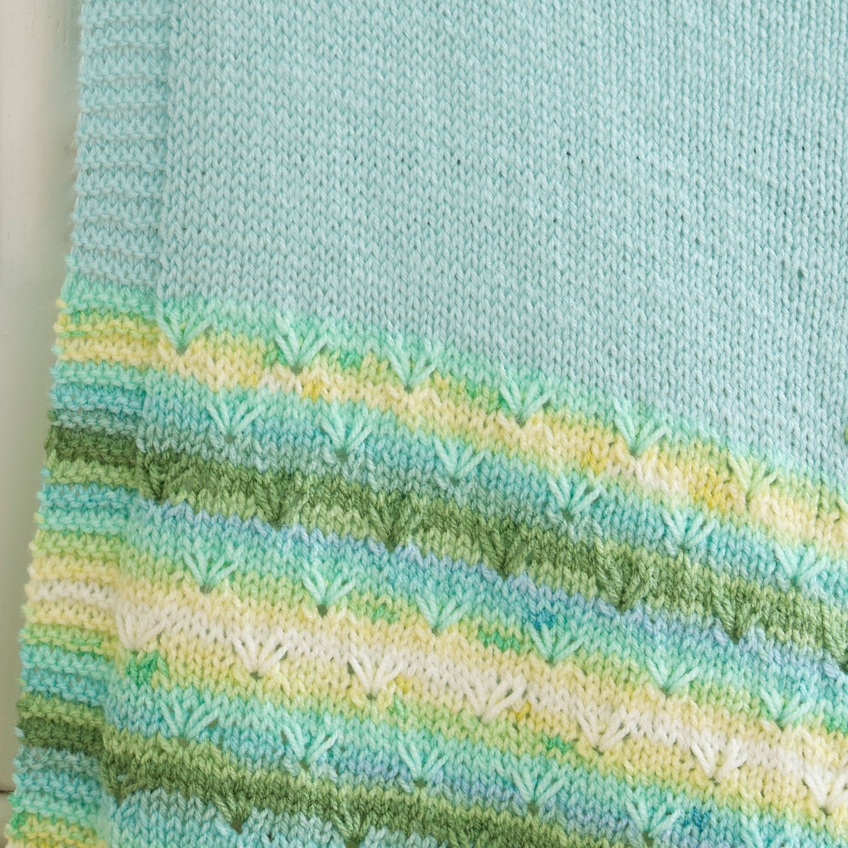 Our Neck of the Woods Knit Baby Blanket