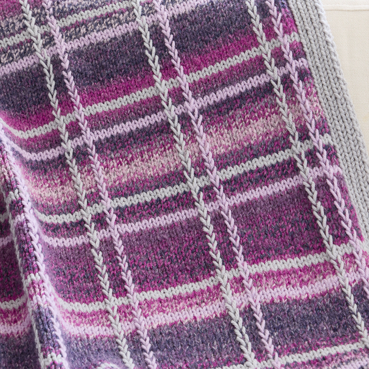 Mad for Plaid Knit Blanket