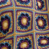 Flower Squares Crochet Blanket