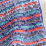 Ombre Waves Knit Blanket