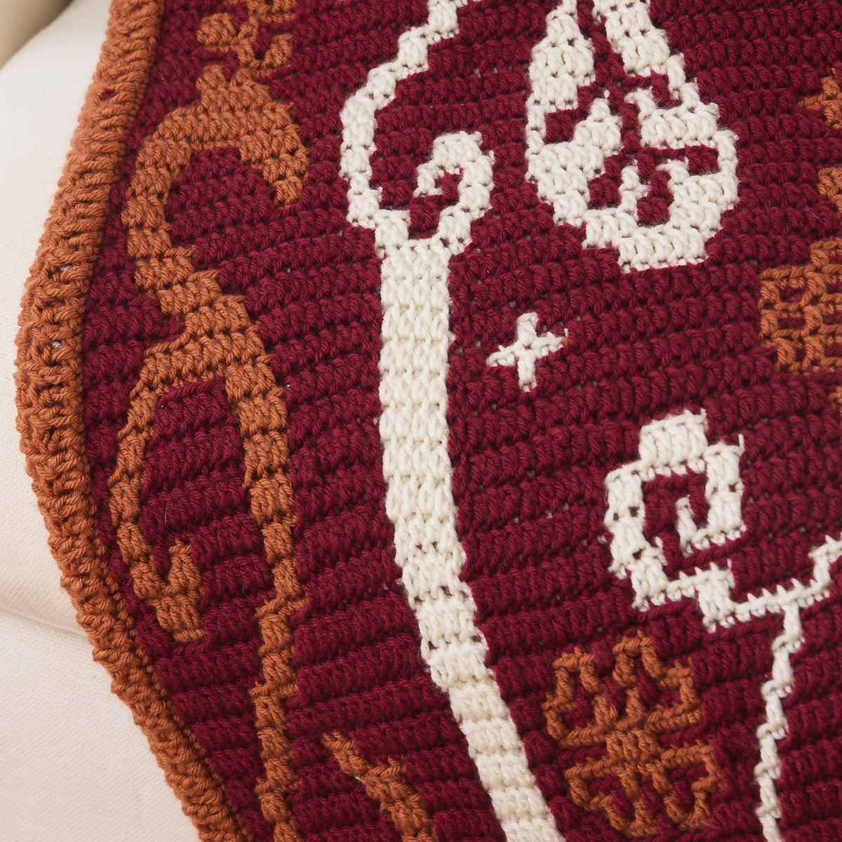 Fall Folk Crochet Afghan