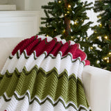 Holiday Ripples Crochet Throw