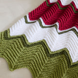 Holiday Ripples Crochet Throw