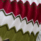 Holiday Ripples Crochet Throw
