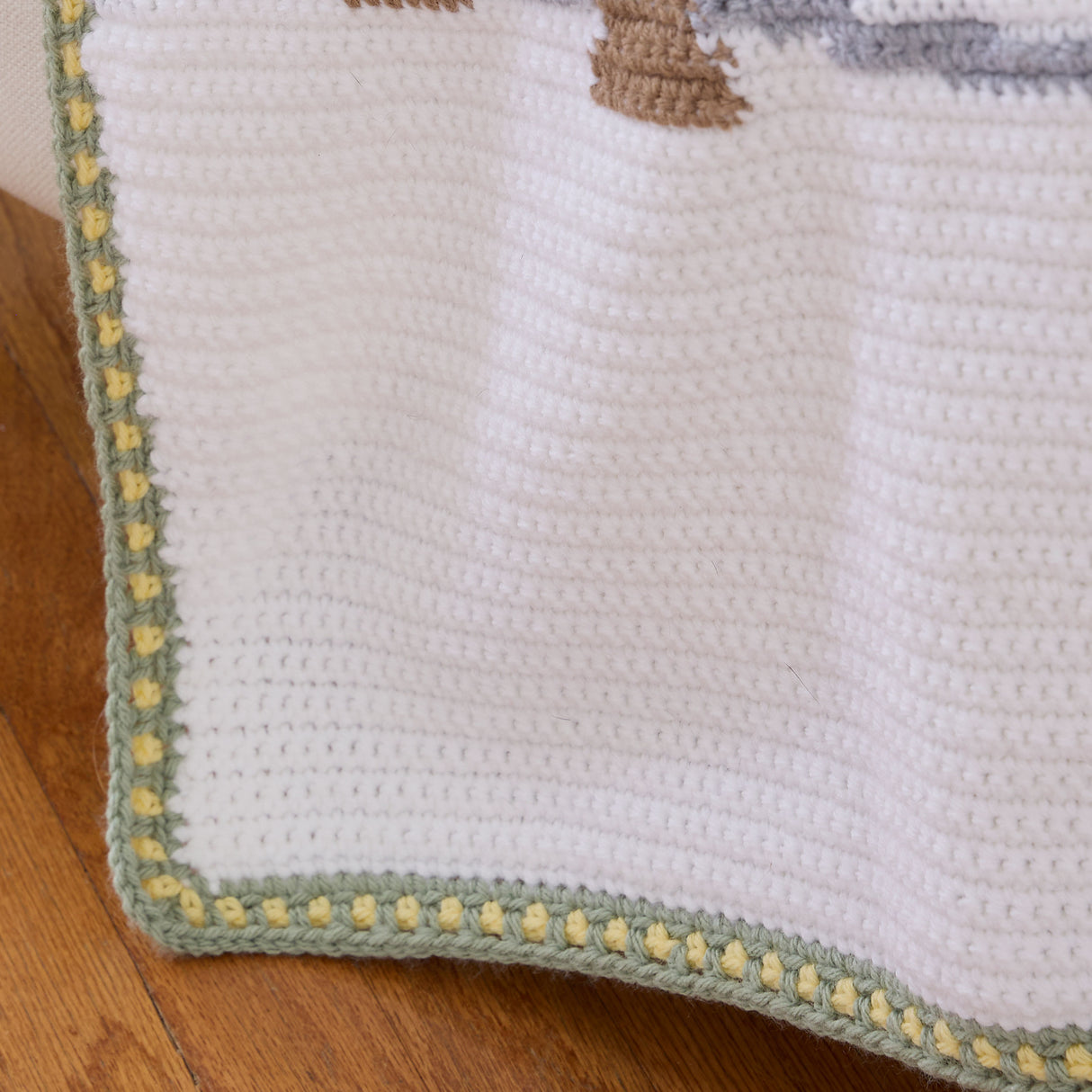 Winter Cabin Crochet Blanket