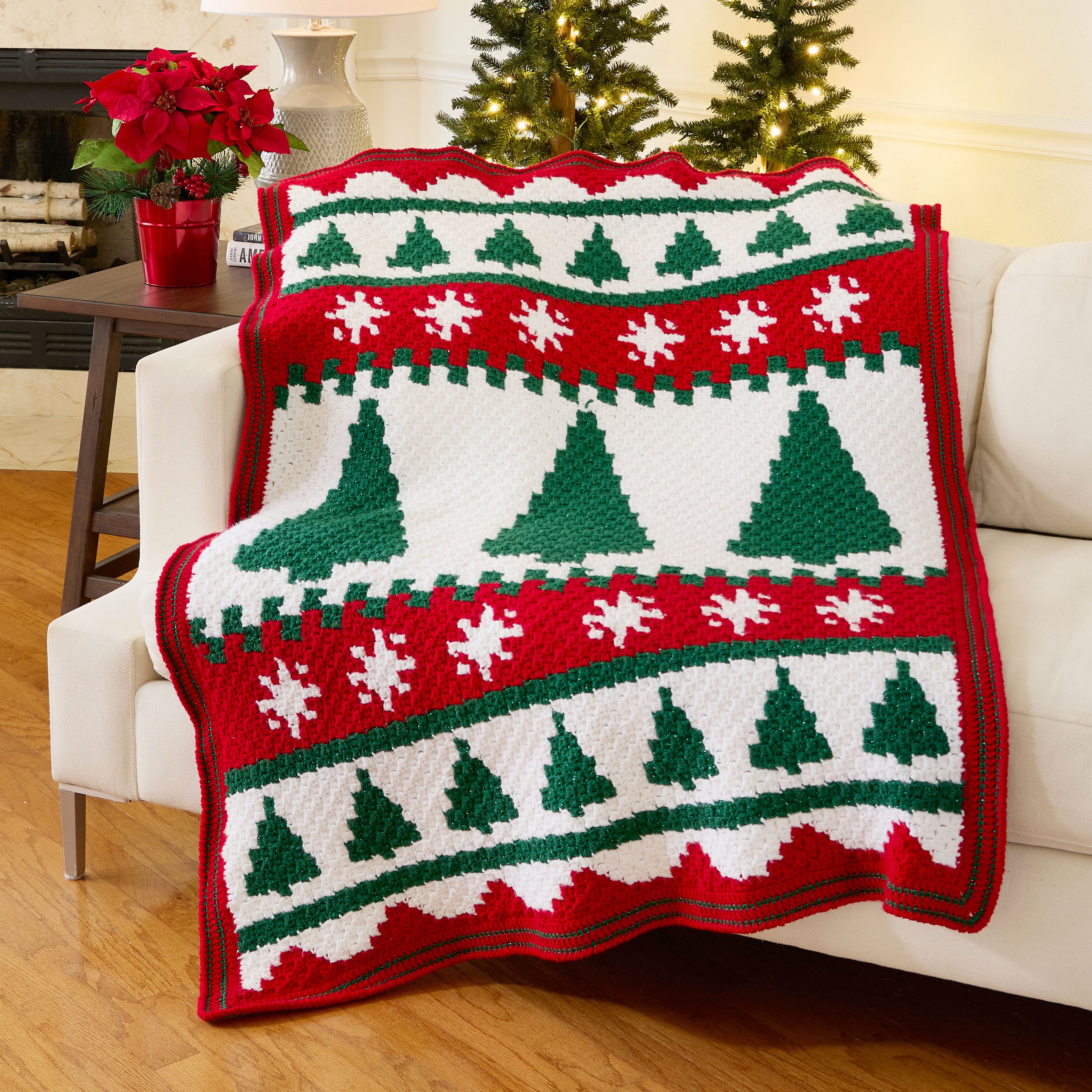 Yuletide Wishes Afghan – Mary Maxim