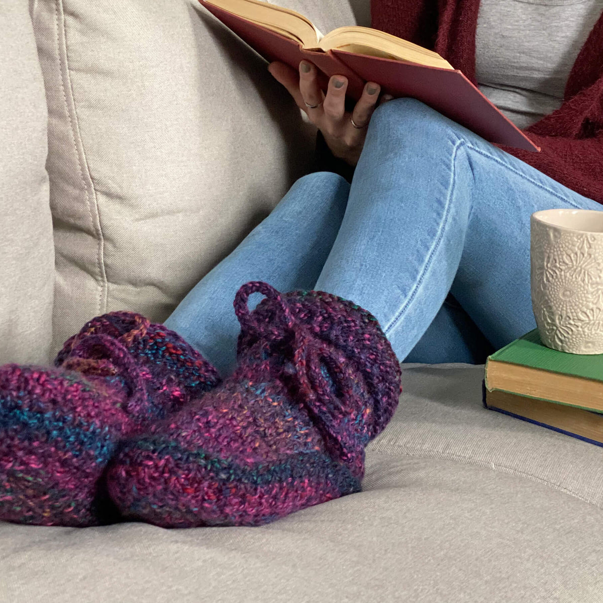 Chunky Boot Slippers Pattern – Mary Maxim
