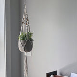 Staggered Spiral Medium Macrame Plant Hanger