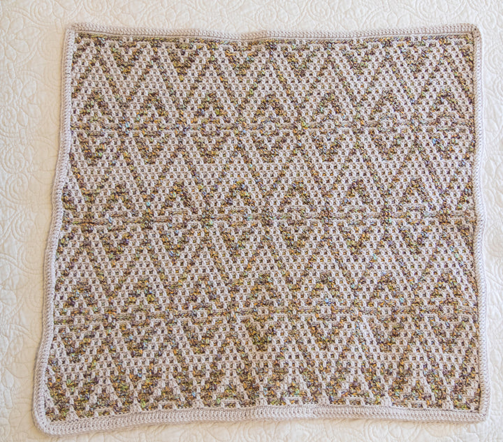Mosaic Crochet Baby Blanket