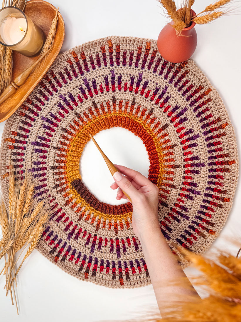Mosaic Ridge Crochet Pullover – Mary Maxim