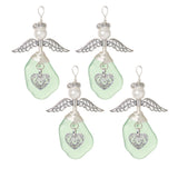 Light Green Sea Glass Angel Ornaments Kit