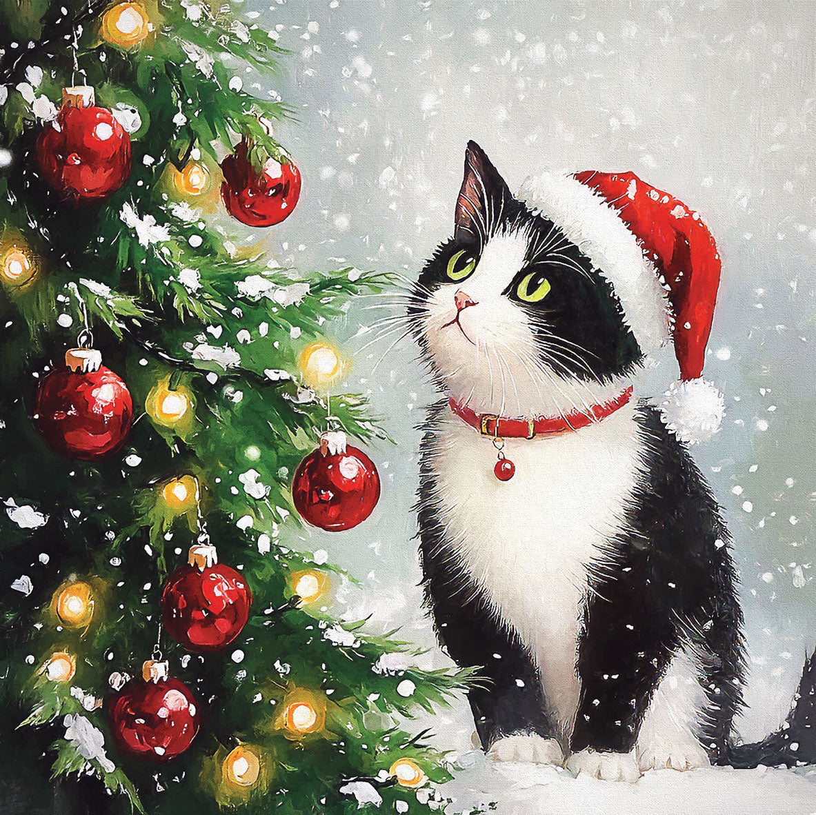 Christmas Tree Contemplation Jigsaw Puzzle