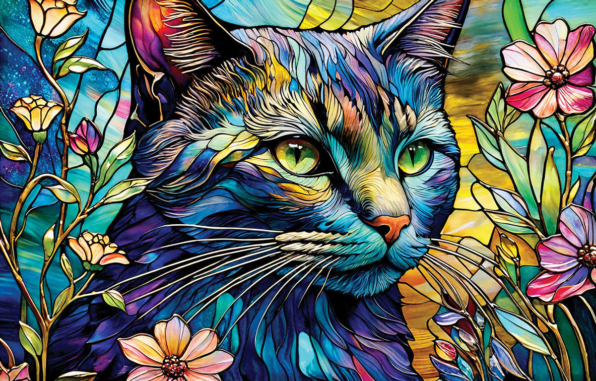A Cat Named Blue Jigsaw Puzzle – Mary Maxim