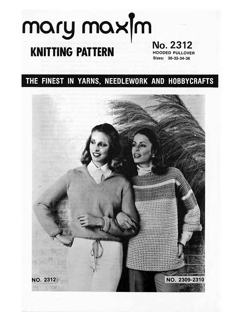 Hooded Pullover Pattern