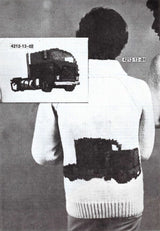 Snub Nose Semi-Truck Cardigan Pattern