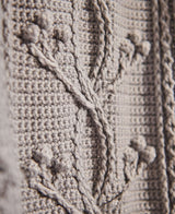 Cable & Clusters Crochet Blanket