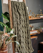 Embossed Leaf Knit Blanket