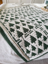 Twinkling Trees Crochet Blanket