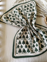 Twinkling Trees Crochet Blanket