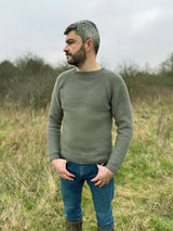 Herringbone Moss Stitch Sweater