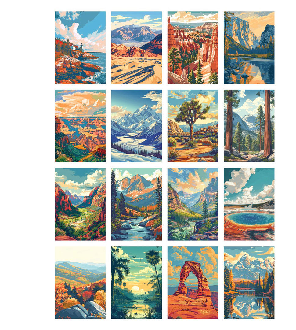 National Parks Jigsaw Puzzle Box Set