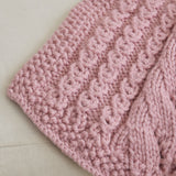 Rosebud Eyelet Knit Blanket