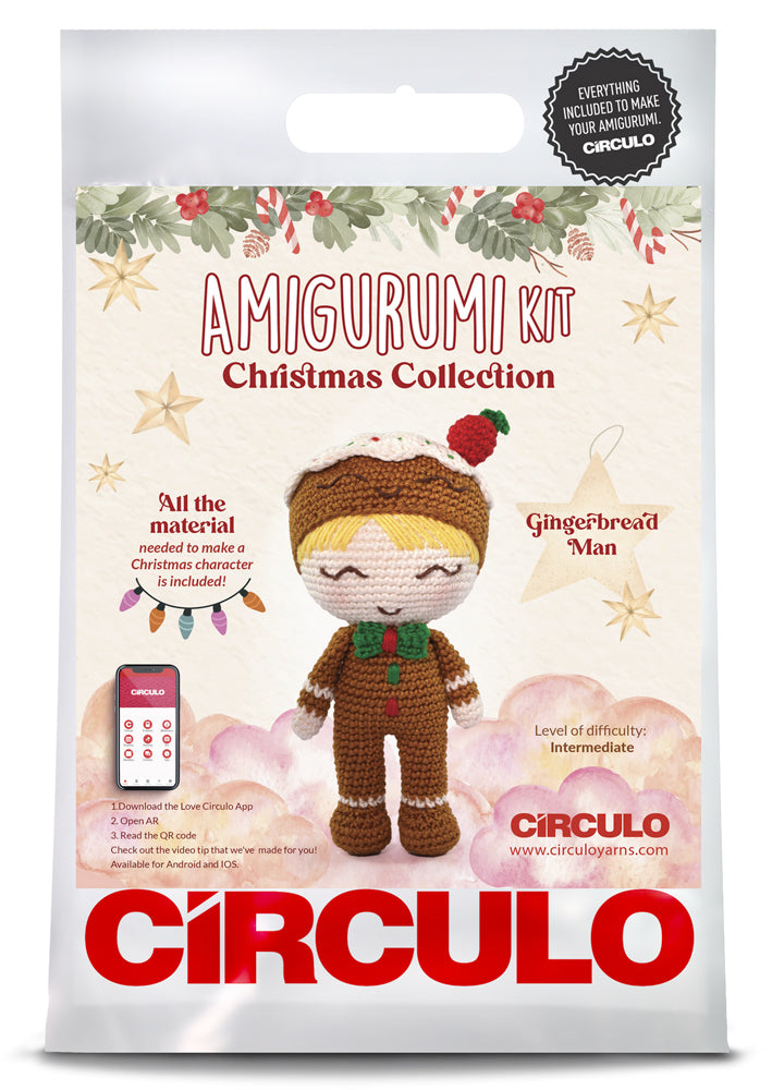 Gingerbread Man Amigurumi Kit