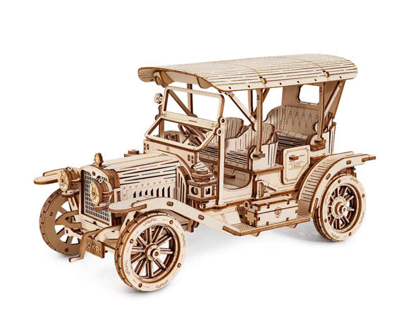 Vintage Car Wood Mechanical Model Kit