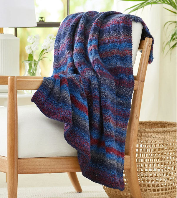Herringbone Knit Blanket – Mary Maxim - Main Image