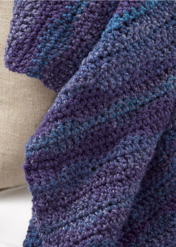 Ocean Blue Crochet Blanket