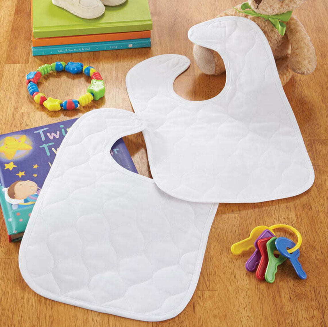 Blank Pre-Quilted Baby Bib