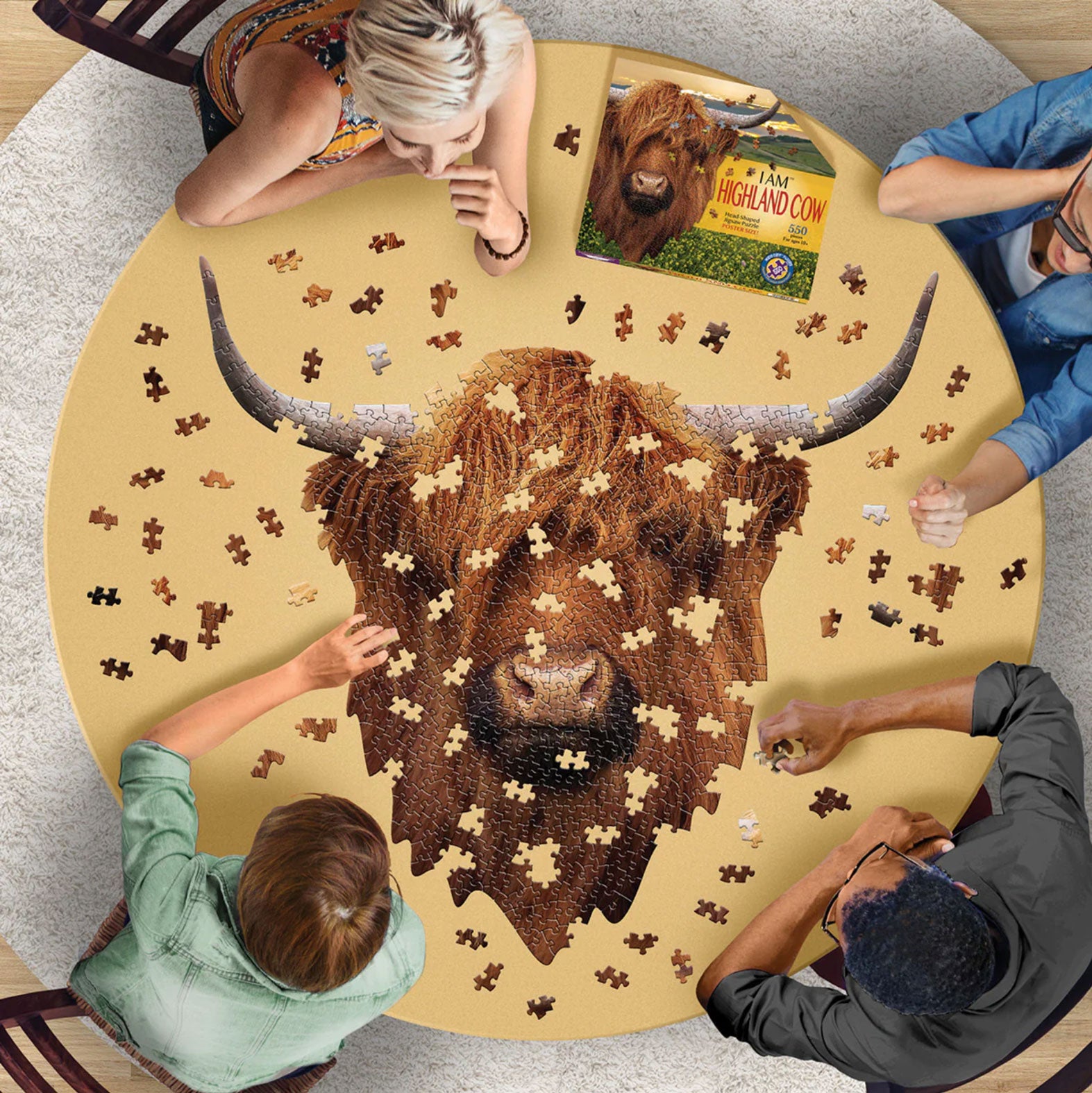 I Am Highland Cow Large Jigsaw Puzzle – Mary Maxim
