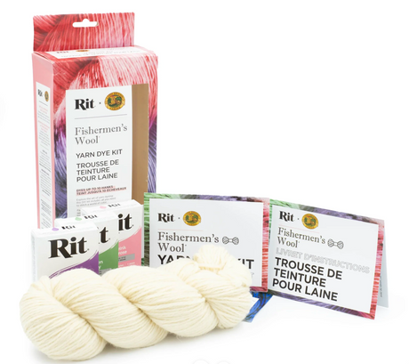 Lion Brand Fisherman's Wool Yarn Dye Kit